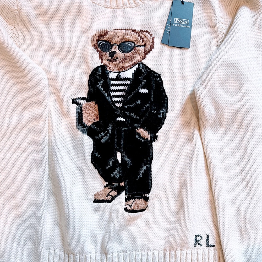 ❌SOLD❌ Polo Bear 🐻 Intarsia knit sweater - Picture 5 of 6